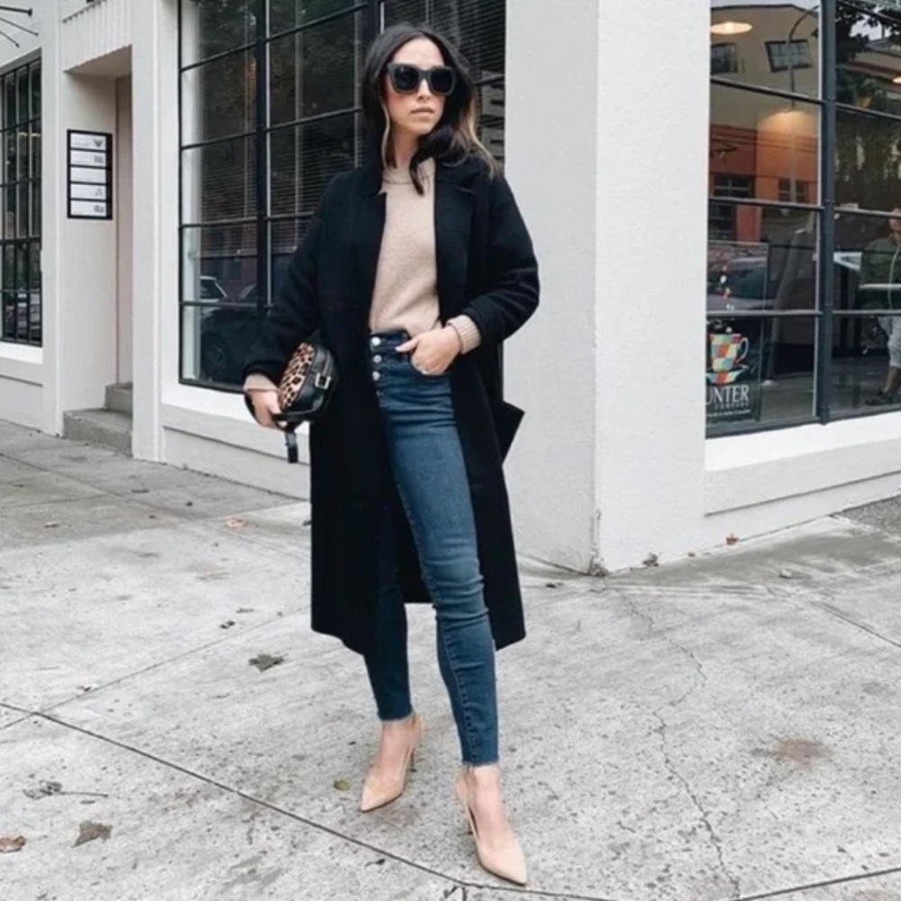 J Crew Ella Wool Blend Open Front Longlinr Cardigan
